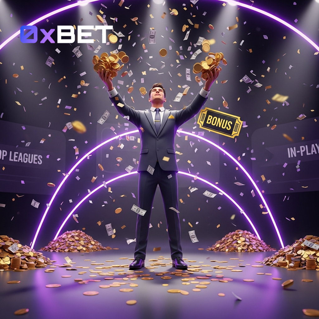 Speler viert winst met het 0xbet welkomstpakket van 0xbet Casino
