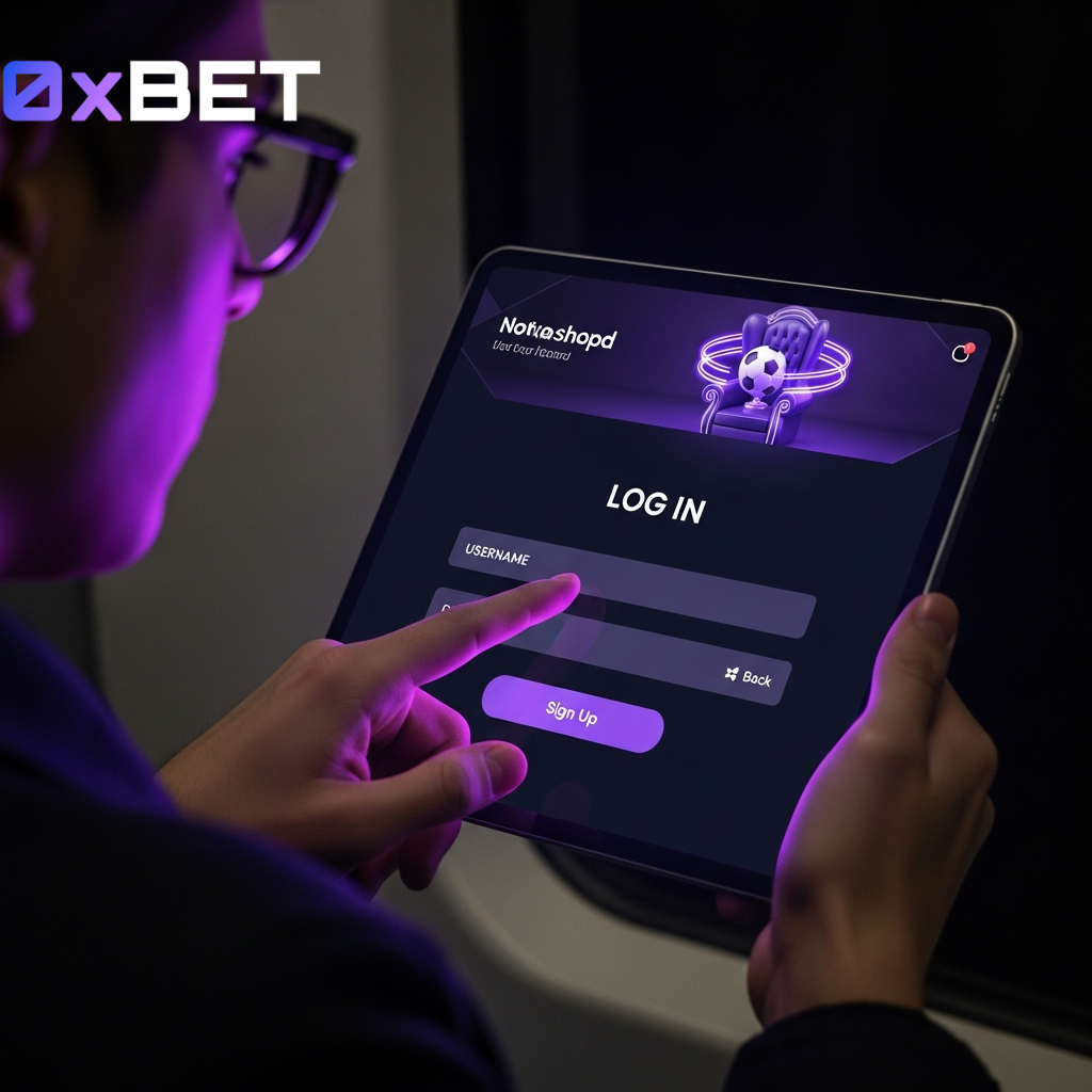 Inloggen bij 0xbet Casino op een tablet
